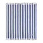 Toalla hammam familiar de algodón reciclado 200 g/m² 180×180 cm color azul vista con logo