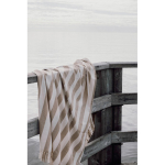 Toalla hammam familiar de algodón reciclado 200 g/m² 180×180 cm color beige vista de ambiente