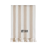 Toalla hammam familiar de algodón reciclado 200 g/m² 180×180 cm color beige vista de impresión