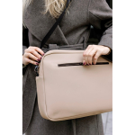 Mochila convertible 2 en 1 de poliéster reciclado para portátil 15” color marfil