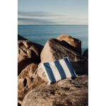 Bolsa organizadora de algodón reciclado con cremallera y asa 390 g/m² color azul marino vista de ambiente