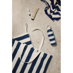 Bolsa organizadora de algodón reciclado con cremallera y asa 390 g/m² color azul marino vista de ambiente 2