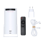 Proyector con conectividad Bluetooth y WiFi, 3W color blanco primera vista