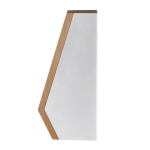 Placa trofeo con base de madera y frontal de aluminio reciclado color natural primera vista