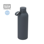 Botella de acero inoxidable con asa de silicona 750ml