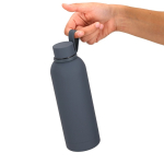 Botella de acero inoxidable con asa de silicona 750ml tercera vista