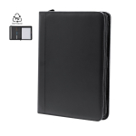 Carpeta A4 con cremallera y compartimentos en piel sintética