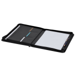 Carpeta A4 con cremallera y compartimentos en piel sintética cuarta vista