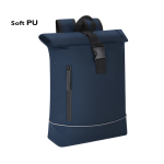 Mochila enrollable con tira reflectante y cierre seguro 15”