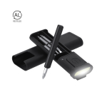 Estuche en forma de linterna con 6 herramientas en el interior