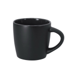 Taza de cerámica con acabado negro mate e interior de color 350ml color negro primera vista
