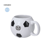 Taza de cerámica con diseño balón de fútbol clásico 440ml
