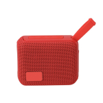 Pequeño altavoz estéreo portátil con asa de transporte 5W color rojo primera vista