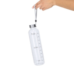 Botella deportiva de plástico sin BPA con marcador de hidratación 1L tercera vista