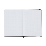 Libreta de tapa dura de piel sintética con hojas a puntos A5 tercera vista