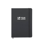 Libreta de tapa dura de piel sintética con hojas a puntos A5 vista principal