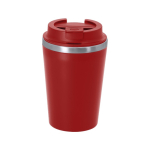 Vaso térmico para llevar de acero inoxidable con tapa hermética 350ml color rojo primera vista