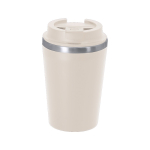 Vaso térmico para llevar de acero inoxidable con tapa hermética 350ml color natural primera vista
