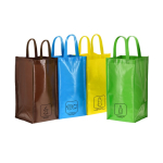 Set de bolsas de reciclaje con 4 unidades de non-woven laminado segunda vista