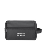 Neceser multiusos con asa de mano en piel sintética y bolsillo frontal vista principal