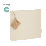 Neceser térmico de algodón reciclado natural con cremallera 170g/m²