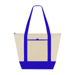 Bolsa térmica con interior aluminio y asas de 60cm reforzadas color azul primera vista