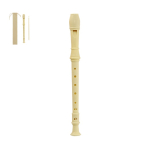 Flauta desmontable en 3 partes de plástico con funda non-woven