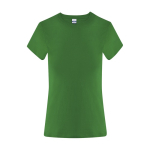 Camiseta para mujer hecha de algodón manga corta 150g/m² color verde primera vista