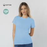 Camiseta para mujer hecha de algodón manga corta 150g/m²