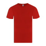 Camiseta infantil de algodón punto liso manga corta 150g/m² color rojo primera vista