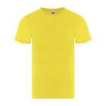 Camiseta infantil de algodón punto liso manga corta 150g/m² color amarillo primera vista