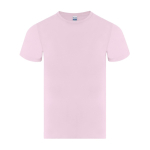 Camiseta infantil de algodón punto liso manga corta 150g/m² color rosa primera vista