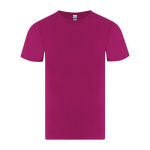 Camiseta infantil de algodón punto liso manga corta 150g/m² color fucsia primera vista