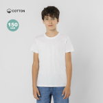 Camiseta de algodón infantil unisex manga corta 150g/m²