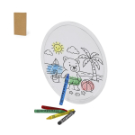 Frisbee infantil de tejido non-woven con zona para colorear