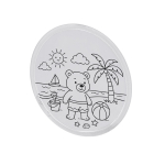 Frisbee infantil de tejido non-woven con zona para colorear tercera vista