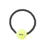 Juguete mordedor con pelota de tenis ideal para perros vista principal