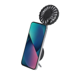 Ventilador multiposición 360° con ventosa para sujeción del móvil segunda vista