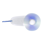 Ventilador portátil con linterna LED y mosquetón de transporte cuarta vista