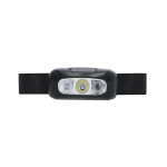 Linterna frontal LED con cinta ajustable para cabeza o brazo color negro primera vista