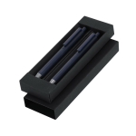 Set escritura con lápiz y bolígrafo de aluminio reciclado tinta azul tercera vista