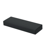 Set escritura con lápiz y bolígrafo de aluminio reciclado tinta azul vista con caja