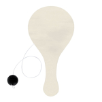 Set de raquetas de madera con pelota para colorear con ceras cuarta vista