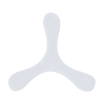 Frisbee original de 3 palas flexible y ligero en goma suave color blanco primera vista