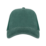 Gorra 5 paneles efecto lavado con malla transpirable ajustable segunda vista