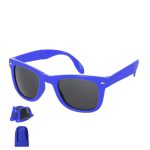 Gafas de sol plegables con protección UV400 y funda color azul primera vista