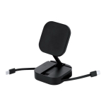 Cable cargador con soporte magnético 2 en 1 de plástico 60W color negro primera vista