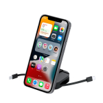 Cable cargador con soporte magnético 2 en 1 de plástico 60W cuarta vista