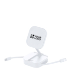 Cable cargador con soporte magnético 2 en 1 de plástico 60W vista principal