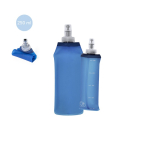 Botella plegable flexible de acabado mate con tapón dosificador 250ml